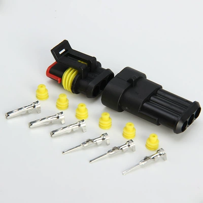 đầu cos nối thẳng Ổ cắm xe hơi 3P chống nước HID ổ cắm kết nối xe hơi 1.5 khối thiết bị đầu cuối DJ7031-1.5-11 cos nối dây điện dau cos dien