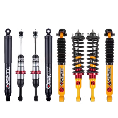 Bể tường tuyệt vời 300 BLACK MAMBA SCORBER BẮT ĐẦU TẮT -ROAD SHOCK -SHIP 8 Phần 9 Phần và 9 phần có thể được điều chỉnh để giảm dầu cao 2 inch ban đầu rotuyn thước lái giảm chấn ô tô