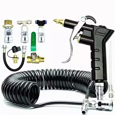 Miệng đồng cao áp súng thổi bụi khí nén súng thổi bụi mở rộng súng thổi súng thổi bụi súng máy bơm không khí súng khí nén công cụ Đầu vòi xịt hơi khí nén Vòi xịt hơi xe