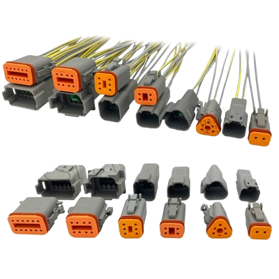 cút nối dây điện chống nước Đầu nối DECH DT04-2P dây cảm biến dây cắm xe hơi chống nước với dòng DT06-2S đầu nối nam và nữ cos nối cos nối