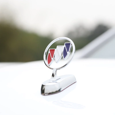 tem dán xe ô tô màu đỏ Buick Old Junwei Machine Gaizi Nhãn hiệu Lào tem sườn xe ô tô logo ôtô