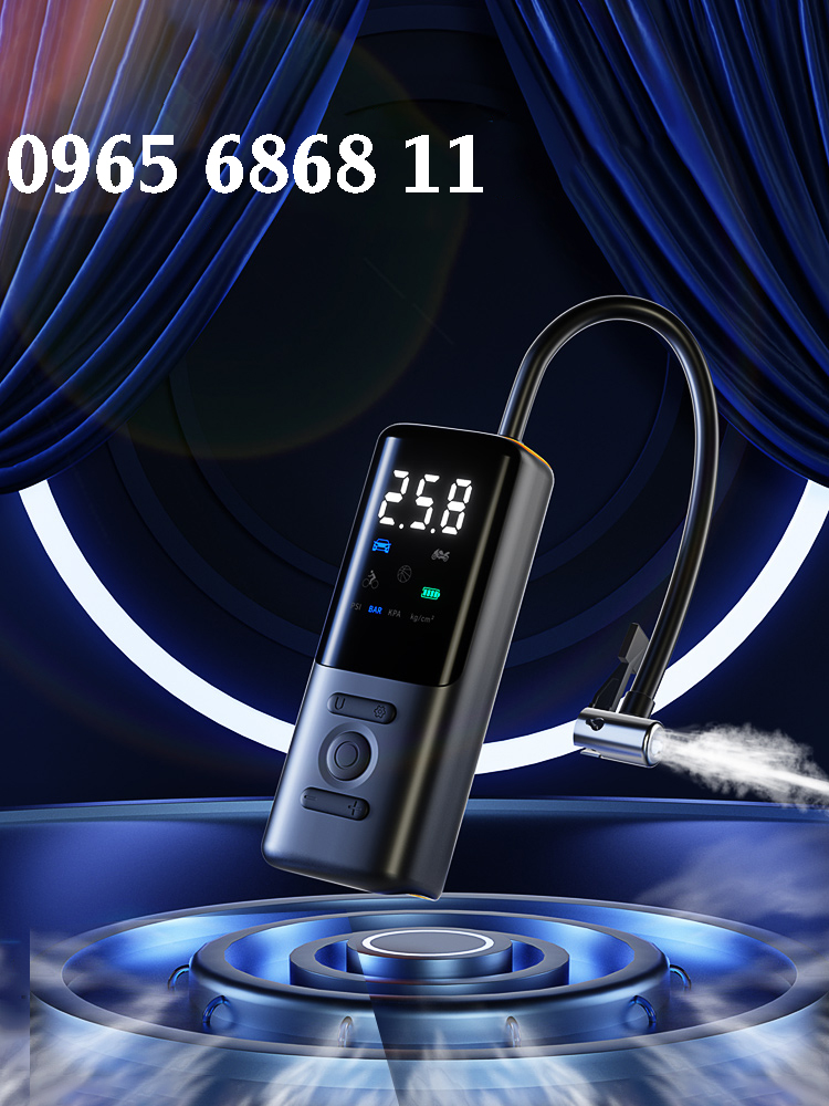bơm xăng ô tô Máy bơm ô tô không dây thông minh bơm điện ô tô tự động đo áp suất lốp bơm steelmate