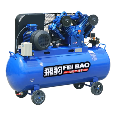Máy nén khí Feibao 0.9-8 Máy nén khí loại dây đai công nghiệp 7.5KW máy bơm bơ sửa chữa ô tô máy hơi puma máy nén khí trục vít hitachi