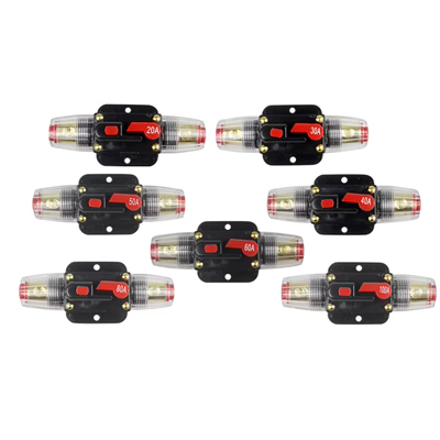 Âm thanh xe hơi có công tắc cầu chì ống ngồi 12V bảo vệ đường dây điện tự động phục hồi vị trí ngắt mạch cầu chì bussmann cầu chì schneider