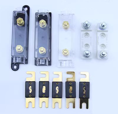 Xe lớn Fork Bolt Hộp cầu chì và cơ sở ANL50A60A80A100A150200A400A500 cầu chì oto cầu chì omega