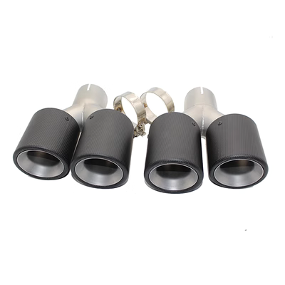 ống xả akrapovic Ống xả kép kiểu chữ Y Ống xả bốn ống xả bằng sợi carbon cuộn tròn mờ phổ biến kiểu chuông miệng ống xả cấu tạo ống xả ô tô cấu tạo ống xả giảm thanh