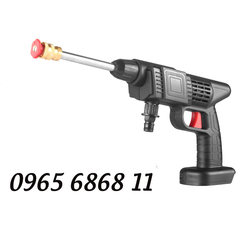 Súng xịt rửa xe cầm tay lưu lượng lớn chạy pin siêu tiện lợi súng phun bọt tuyết hợp kim bền bỉ