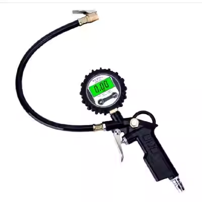 Xe nhanh chuyển đổi đầu áp suất khí đồng hồ đo áp suất lốp xe đo độ chính xác cao với xe ba bánh bơm hơi máy đo áp suất lốp