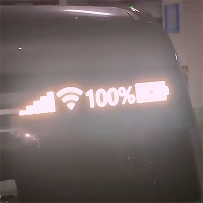 dán decal xe oto Xe ô tô vui nhộn cá tính sáng tạo dán phản quang trước và sau kính chắn gió dán trang trí điện thoại di động Dấu hiệu tín hiệu 5GWIFI ￥ decal oto decal xe hơi