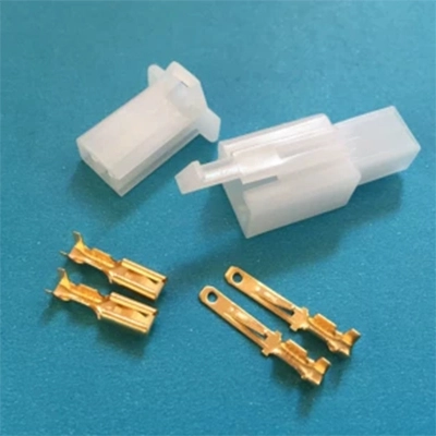 đầu cos nối dây điện 2.8 Thiết bị đầu cuối nam và nữ vỏ bọc nhựa Dây 2P đầu nối ô tô Đầu nối 2 lõi Đầu nối dây 2 lỗ nối mông khớp nối dây điện cos nối thẳng