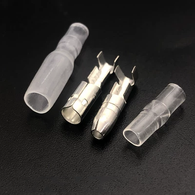Xe giao phối thiết bị đầu cuối + chống cháy vỏ bọc đường kính 4MM 3.5 đầu nối dây đầu nối nam và nữ đầu cos nối thẳng khớp nối dây điện