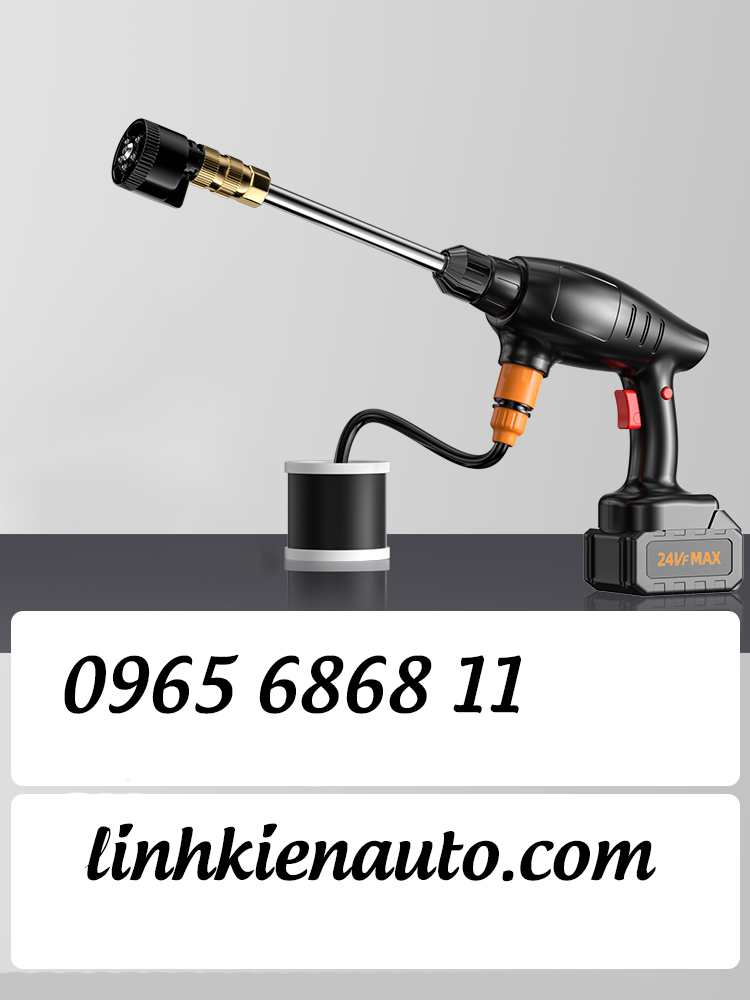 Súng rửa xe cap áp không dây năng lượng pin lithium súng phun bọt tuyết làm sạch xe ô tô