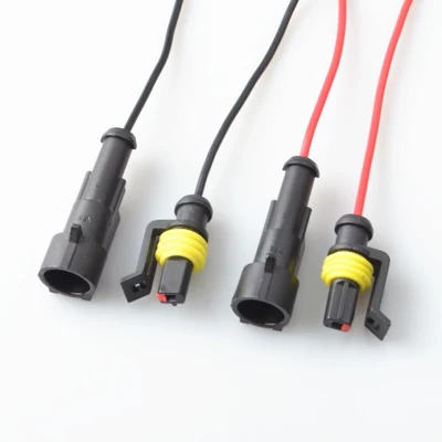 đầu cos nối thẳng 1P với dòng HID chống nước ô tô đầu nối đầu nối ô tô dây cắm nam và nữ cos nối dây điện đầu cos nối thẳng