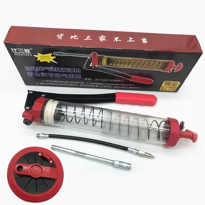 Súng bắn mỡ trong suốt không xả khí súng cầm tay 600cc máy xúc tự mồi công suất lớn súng dầu đặc biệt súng bơm mỡ bò bằng tay bơm mỡ điện
