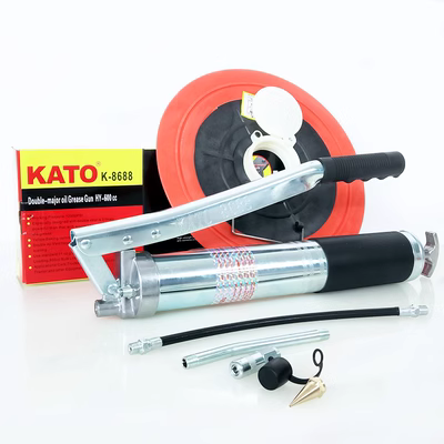 súng bơm mỡ toptul Nhật Bản KATO nhập khẩu bằng tay súng bắn mỡ máy đào phun dầu tự mồi áp lực cao tiết kiệm nhân công Plus súng bơ 600c đôi thanh dụng cụ bơm mỡ máy bơm mỡ dbk