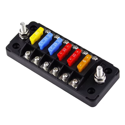 cầu chì ống thủy tinh Ruilite sửa đổi hộp cầu chì ô tô đặc biệt đai ốc vít cố định giá đỡ cầu chì đa chiều chống cháy cầu chì cầu chì 5a