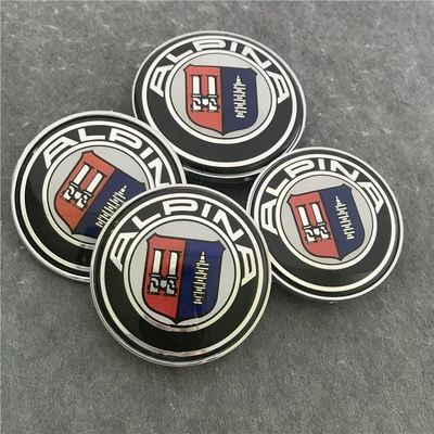 các biểu tượng xe ô tô Logo xe BMW sửa đổi 3 series 5 series 525E46E60E90 thay đổi logo ALPINA Albina logo bánh xe logo xe ôtô dán đề can xe ô tô