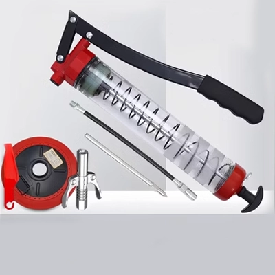 bơm mỡ cầm tay mini Mới được cấp bằng sáng chế tự động xả súng trong suốt súng mỡ thủ công 600cc súng mỡ máy xúc công suất lớn súng bơm mỡ toptul bơm mỡ ô tô