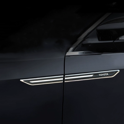 ca pô Dành riêng cho Toyota Corolla Hình dán bên chắn bùn Rayling thân động cơ kép dải sáng trang trí logo xe sửa đổi bên ngoài gioăng cao su nẹp kính độ cốp điện ô tô