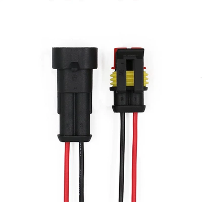 Đầu nối chống nước ô tô 1P/2P/3P/4P/5P/6P Ổ cắm AMP có dây và dây cáp đầu cosse dây điện đầu cos nối dây điện