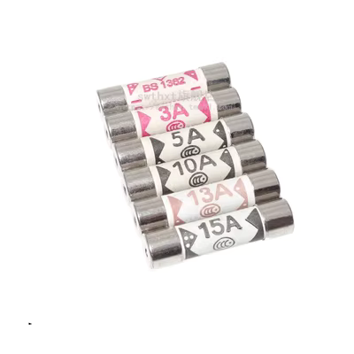 cầu chì nhiệt Anh BS1362 3A 5A 10A 13A 15A Ống cầu chì sứ chống bạo động và lấp đầy cát 6x25mm cau chì thay cầu chì