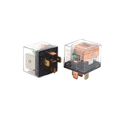 80A Rơ Le Trong Suốt 12V/24V Quạt Điều Hòa Không Khí Đèn Pha 4 Chân 5 Chân Chống Nước Ô Tô Rơ Le có Ổ Cắm role nhiet 3 pha rơ le nhiệt độ
