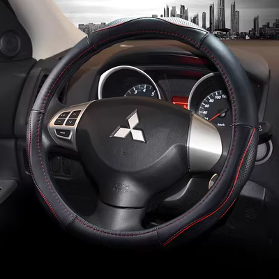 cách thay dây curoa ô tô Bọc vô lăng ô tô Mitsubishi Outlander Jinxuan Lancer Wing God Pajero Jinchang bọc da tay lái bốn mùa phục hồi thước lái thước lái oto