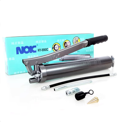 Nhật Bản NOK nhập khẩu súng mỡ máy xúc thiết bị bôi trơn súng bơ 600cc hạng nặng bằng tay chống rò rỉ dầu máy bơm mỡ khí nén kocu gz 8 12 lít súng bơm mỡ