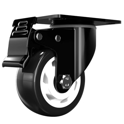Bánh xe đa năng bánh xe nặng ròng rọc caster câm hướng bánh xe 34 inch với trục phanh xe đẩy nhỏ xe kéo bánh xe mâm 16 inch 4 lỗ mâm ô tô