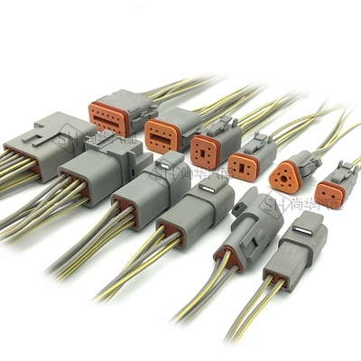 khớp nối dây điện Deutsch xe dây cắm đầu nối nam và nữ docking 2P đầu nối chống nước DT04/06 khối thiết bị đầu cuối cos nối dây điện đầu nối dây điện