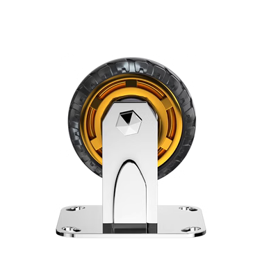 mâm 16 inch 4 lỗ Bánh xe phổ thông 6 inch bánh xe cao su im lặng hạng nặng tay lái cố định có phanh trục Bánh xe kéo xe đẩy 458 inch mâm 16 inch 4 lỗ thanh lý lazang 13