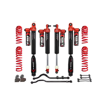 Jeep New Wrangler JL Sửa đổi Kiman Nitơ Gas Bacber Spring Spring K-Man tăng cường độ hấp thụ sốc 2 inch phục hồi phuộc oto phuộc oto