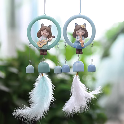 Nhỏ tươi giấc mơ ban nhạc chuông gió mặt dây chuyền phòng ngủ phòng ban công trang trí mặt dây chuyền chữa bệnh món quà sinh nhật cho bé gái các loại đèn trang trí nội thất