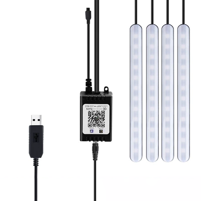 đèn led trang trí ô tô ty Đèn khí quyển trong ô tô không dây nội thất được sửa đổi USB không có dây để chân dưới đáy đèn ô tô Đèn khí quyển kích hoạt bằng giọng nói kiếng xe kiểu đèn bi led gầm ô tô