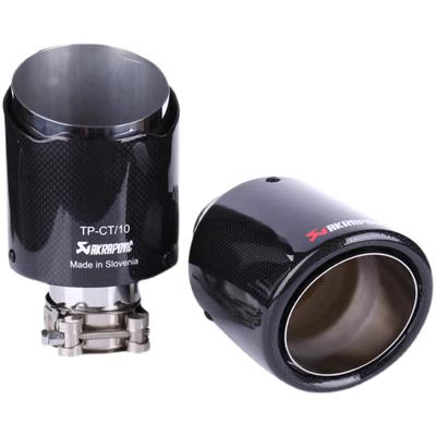 Xe sửa đổi sợi carbon đuôi họng ống xả bằng thép không gỉ đường kính lớn ổ cắm đơn tùy chỉnh nướng màu xanh mở rộng đuôi miệng đa năng ống xả xe tải cấu tạo ống xả giảm thanh