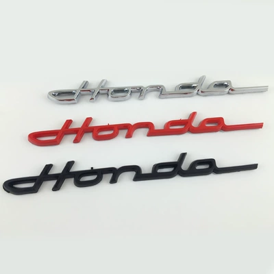 logo dán xe ô tô Honda Accord Civic Fit Lingpai Modified Grass English Bảng chữ cái 3D Stereo Tail Carter Cars Label các biểu tượng xe ô tô logo ôtô