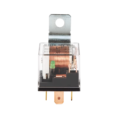 Rơle ô tô 12V/24V có đèn LED Rơle 80A bằng đồng 5 chân vỏ trong suốt rơ le thời gian omron cấu tạo rơ le nhiệt