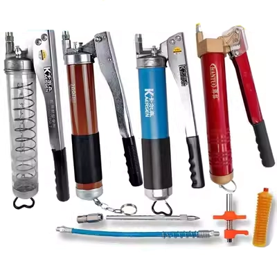 .Chain loại dây kéo loại hướng dẫn sử dụng súng bắn mỡ sâu bướm bơ bom đặc biệt áp suất cao tàu chở dầu máy đào bơ máy bơm mỡ ô tô bơm mỡ khí nén