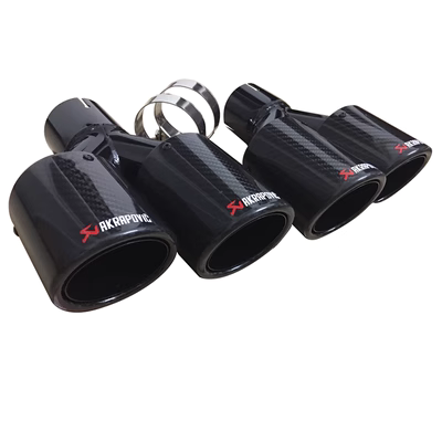 ống xả đoạn giữa kia morning Đuôi xe họng Bò Cạp AK sợi carbon đuôi miệng một điểm hai ra đôi ra tất cả màu đen 304 sợi carbon đuôi họng ống xả ống xả cặn pô e ống xả xe tải
