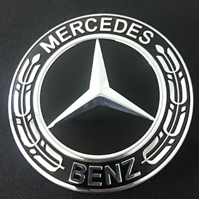thương hiệu logo xe hơi Mercedes-Benz E-Class E200 E260L E300L E350 vòng thép logo trung tâm nắp trung tâm nắp xe sửa đổi logo tem sườn xe ô tô tem xe hơi