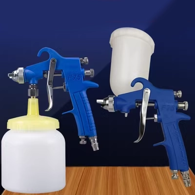 mỡ bơm máy xúc Súng phun f75 chính hãng W71 sơn nội thất ô tô ô tô nguyên tử hóa cao bằng khí nén phun sơn trên và dưới nồi tưới nước có thể sơn súng máy bơm mỡ công nghiệp máy bơm mỡ công nghiệp