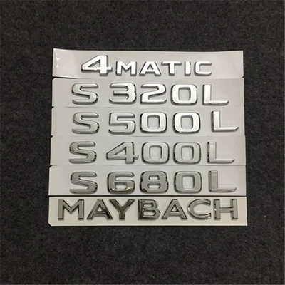 Mercedes mới -Benz S680 Ký hợp đồng S -Class S400 Modified Maybach Maybach Logo Pite V12 Nhãn bên logo xe oto lô gô ô tô