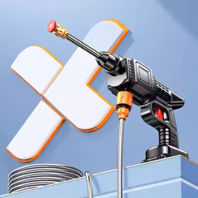 Không Dây Rửa Xe Súng Nước Áp Lực Cao Xe Hộ Gia Đình Vệ Sinh Pin Lithium Sạc Nước Lấy Mạnh Siêu Tăng Rửa Sàn Hiện Vật súng bắn nước rửa xe súng cao áp