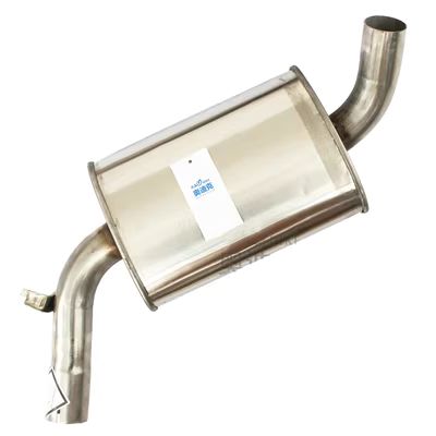ống xả cặn pô e Thích hợp cho bộ giảm âm xe hơi bằng thép không gỉ hai van 2v EFI hai van ống pô ống xả ô tô