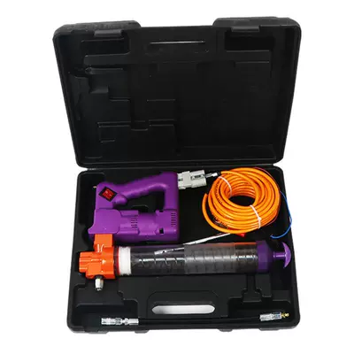 bơm mỡ bò mini Điện súng bắn mỡ 24V mỡ máy hoàn toàn tự động điện áp cao DC máy xúc kim phun dầu 12V súng mỡ bom mo bơm mỡ bằng chân