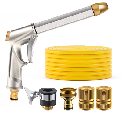 súng bắn nước rửa xe Súng nước rửa xe, nước máy, bộ áp suất cao bằng kim loại, dụng cụ đầu tưới nước, vòi ống nước gia đình, hiện vật xả nước cửa sổ súng xịt nước áp lực cao súng phun bọt tuyết