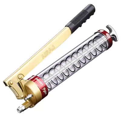 Súng bơ nhập khẩu của Đức dành cho xe số tay với tạo tác bơ trong suốt áp suất cao Súng bơ que áp suất kép áp suất cao để đổ dầu bơm mỡ tự động bơm mỡ cầm tay