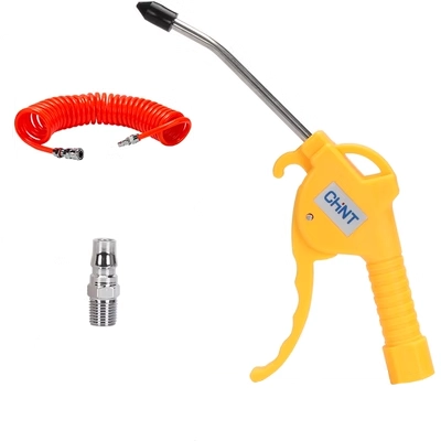 Vòi xịt hơi xe Xe bơm hơi Chint 2491 kèm súng thổi khí, súng hút bụi cao áp, súng thổi bụi khí nén, súng thổi bụi máy nén khí, súng thổi bụi súng xịt hơi khô súng xì khô