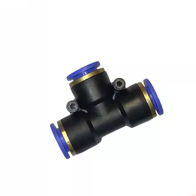 Đầu nối khí nén hình chữ ba PU hình nhựa PU trong ống dẫn nylon trực tiếp ở châu Á-Thái Bình Dương Kết nối nhanh PE-681012 kích thủy lực cò xupap