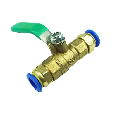 Đầu nối nhanh tròn với chuyển mạch không khí -to -air van không khí đường khí điều chỉnh máy bơm khí Hướng dẫn van nhỏ 2 điểm 8 mm đội móc thủy lực bướm ga